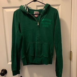 Sale. EUC Victoria Secret Pink MSU Full Zip hoodie